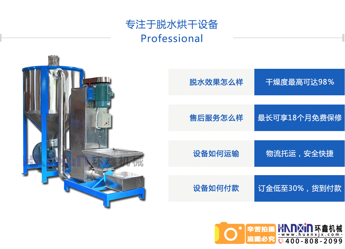 PVC破碎料甩干機的優(yōu)勢